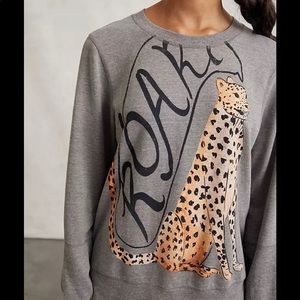 Anthropologie “roar” sweatshirt very good condition